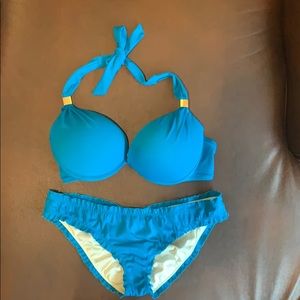 Turquoise Halter Bikini